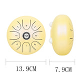 Shuffle SD-5 5.5 Inch Steel Tongue Carefree Empty Drum Percussion Instrument, Shuffle Yellow, Shuffle Pink, Shuffle Purple, Shuffle Green