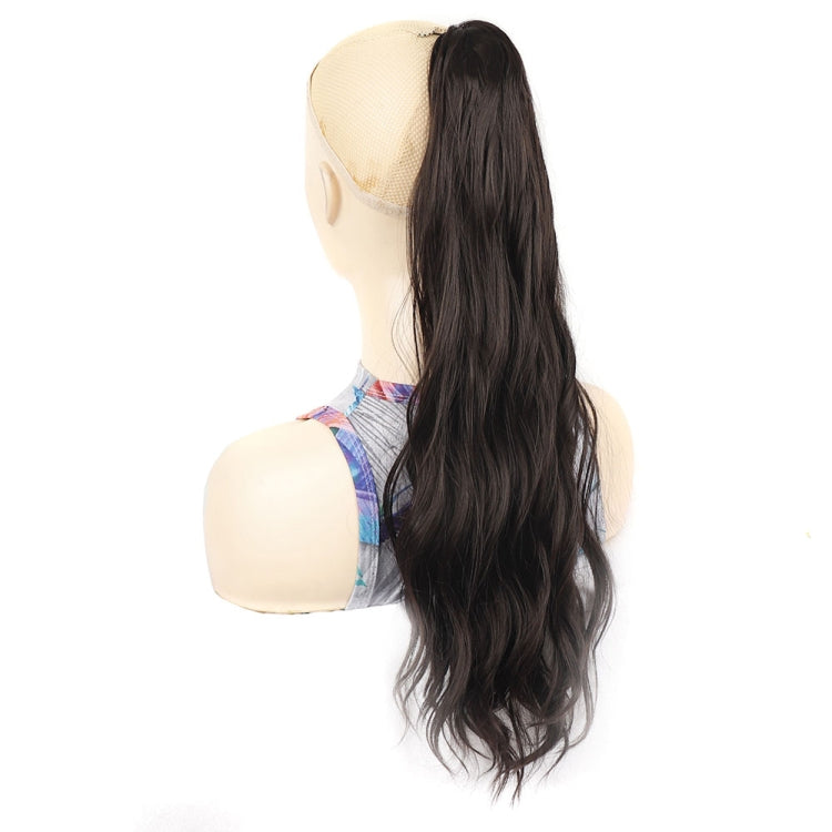 P96 Clip-On Wig Long Ponytail Water Ripple Long Curly Wig
