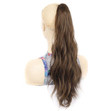 P96 Clip-On Wig Long Ponytail Water Ripple Long Curly Wig