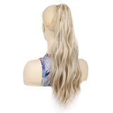 P96 Clip-On Wig Long Ponytail Water Ripple Long Curly Wig