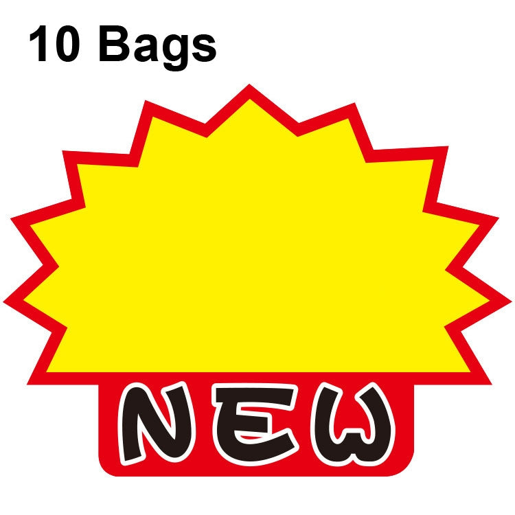 10 bags 25x19cm Explosion Sticker Product Price Tag Supermarket Price Label, WM-001, WM-002, WM-003, WM-005, WM-006, WM-007, WM-008, WM-009, WM-010, WM-011, WM-012, WM-013, XD-511, XD-520, XD-532, XD-537, XD-541, XD-559