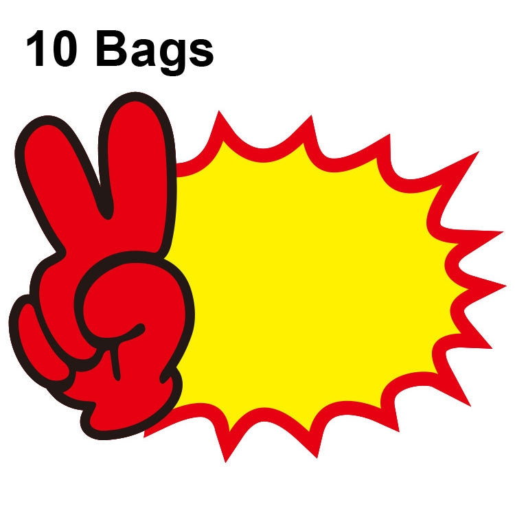 10 bags 25x19cm Explosion Sticker Product Price Tag Supermarket Price Label, WM-001, WM-002, WM-003, WM-005, WM-006, WM-007, WM-008, WM-009, WM-010, WM-011, WM-012, WM-013, XD-511, XD-520, XD-532, XD-537, XD-541, XD-559