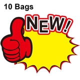 10 bags 9x7cm Explosion Sticker Product Price Tag Supermarket Price Label, WM-301, WM-302, WM-303, WM-305, WM-306, WM-307, WM-308, WM-309, WM-310, WM-311, WM-312, WM-313, WM-314
