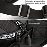 HAOSHUAI Outdoor Running Waist Bag With Reflecting Strip Chest Bag, 1100-6 Khaki, 1100-6 Dark Blue, 1100-6 Black)