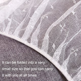 Full Cover Folding Mosquito Net Plus Encrypted Stroller Mosquito Net, 2pcs White