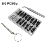 M2/M3/M2.5 Laptop Universal Screw Set, 355 PCS/Set+Tweeter+Screwdriver