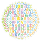 20 PCS ZPKTZM Children Cartoon Colorful Letters Stickers DIY Lunch Box Mark Waterproof Sticker, Waterproof Sticker