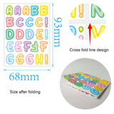 20 PCS ZPKTZM Children Cartoon Colorful Letters Stickers DIY Lunch Box Mark Waterproof Sticker, Waterproof Sticker