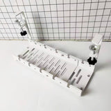 Stretchable Under Desk Cable Management Tray Carbon Steel Cable Organizer Cable Storage Rack, Stretchable Black, Stretchable 30.5-55CM