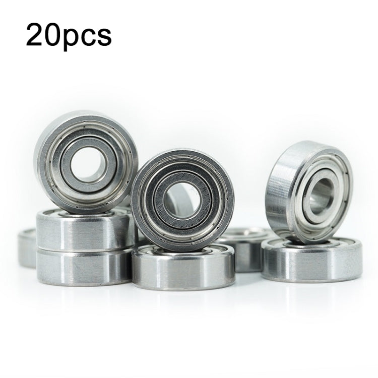 20pcs Miniature Bearings Silent Deep Groove Ball Bearings, 604zz, 605zz, 606zz, 607zz, 608zz, 609zz, 6000zz, 6001zz, 6002zz 604zz