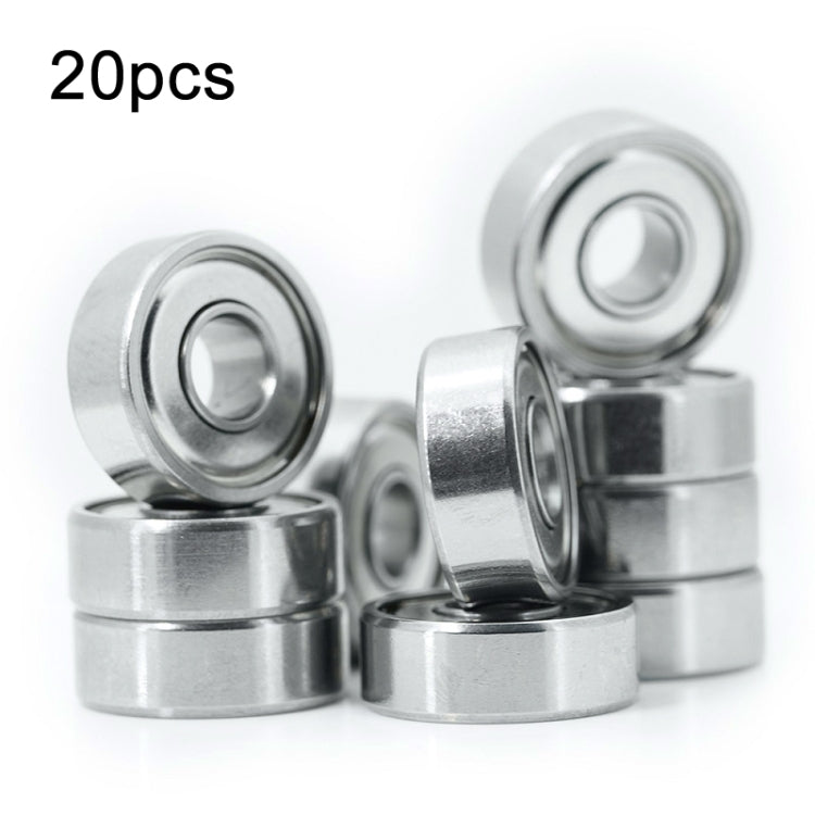 20pcs Miniature Bearings Silent Deep Groove Ball Bearings, 604zz, 605zz, 606zz, 607zz, 608zz, 609zz, 6000zz, 6001zz, 6002zz 605zz