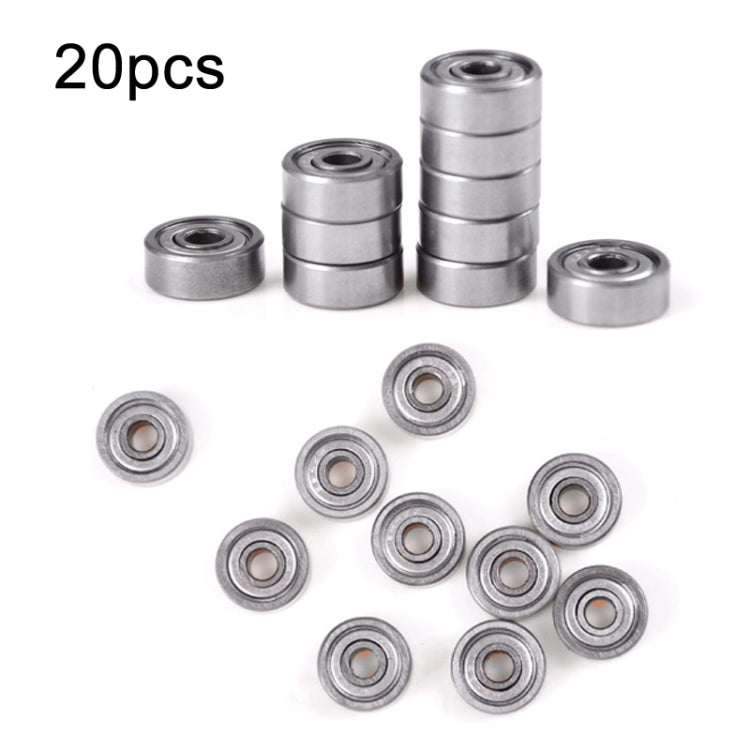 20pcs Miniature Bearings Silent Deep Groove Ball Bearings, 604zz, 605zz, 606zz, 607zz, 608zz, 609zz, 6000zz, 6001zz, 6002zz 606zz