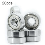 20pcs Miniature Bearings Silent Deep Groove Ball Bearings, 604zz, 605zz, 606zz, 607zz, 608zz, 609zz, 6000zz, 6001zz, 6002zz 607zz