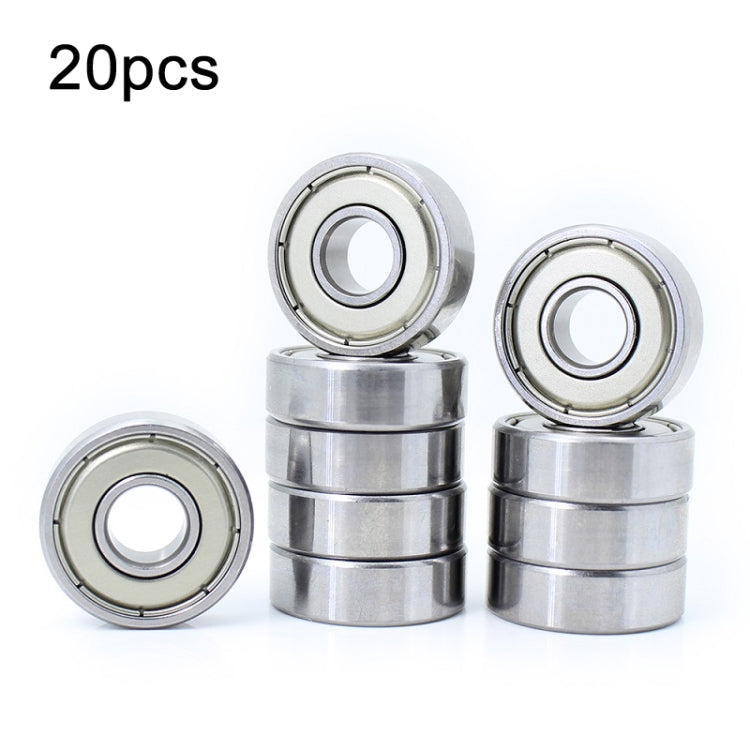 20pcs Miniature Bearings Silent Deep Groove Ball Bearings, 604zz, 605zz, 606zz, 607zz, 608zz, 609zz, 6000zz, 6001zz, 6002zz 608zz