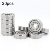 20pcs Miniature Bearings Silent Deep Groove Ball Bearings, 604zz, 605zz, 606zz, 607zz, 608zz, 609zz, 6000zz, 6001zz, 6002zz 609zz