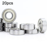 20pcs Miniature Bearings Silent Deep Groove Ball Bearings, 604zz, 605zz, 606zz, 607zz, 608zz, 609zz, 6000zz, 6001zz, 6002zz 6000zz