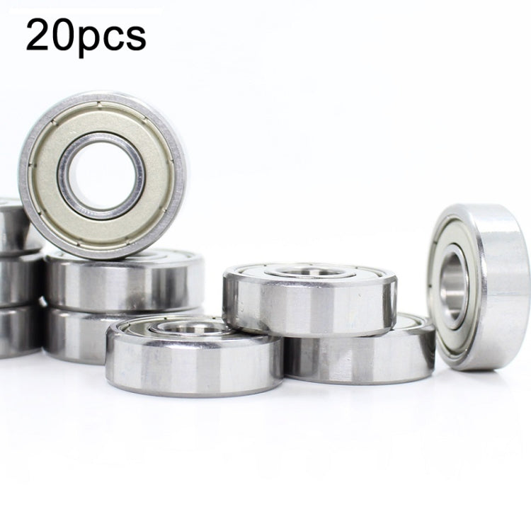 20pcs Miniature Bearings Silent Deep Groove Ball Bearings, 604zz, 605zz, 606zz, 607zz, 608zz, 609zz, 6000zz, 6001zz, 6002zz 6000zz