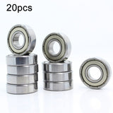 20pcs Miniature Bearings Silent Deep Groove Ball Bearings, 604zz, 605zz, 606zz, 607zz, 608zz, 609zz, 6000zz, 6001zz, 6002zz 6001zz