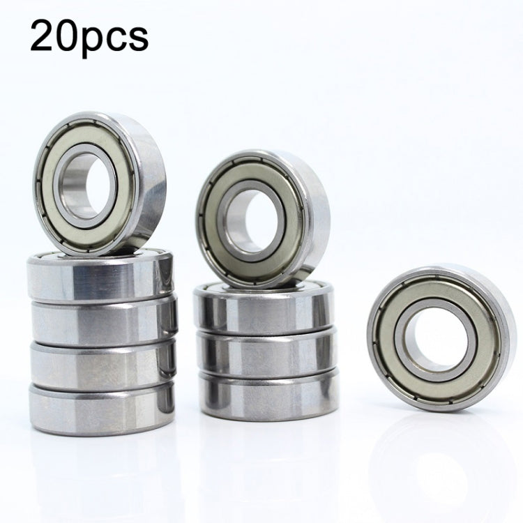 20pcs Miniature Bearings Silent Deep Groove Ball Bearings, 604zz, 605zz, 606zz, 607zz, 608zz, 609zz, 6000zz, 6001zz, 6002zz 6001zz
