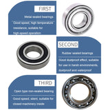20pcs 25x47x12mm Deep Groove Ball Bearing Motor Machinery Special Bearings, 6005zz Bearing