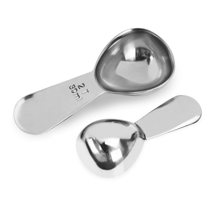 YG-MC12 304 Thickened Stainless Steel Coffee Spoon Scales Scaling Spoon, Small
