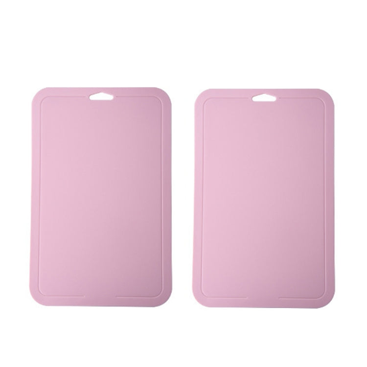 2pcs Baby Auxiliary Cutting Board Fruit and Vegetable Cutting Plastic Board, 2pcs Pink, 2pcs Blue, 2pcs Green 2pcs Pink Pink