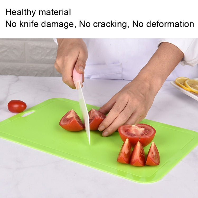 2pcs Baby Auxiliary Cutting Board Fruit and Vegetable Cutting Plastic Board, 2pcs Pink, 2pcs Blue, 2pcs Green