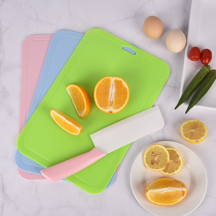 2pcs Baby Auxiliary Cutting Board Fruit and Vegetable Cutting Plastic Board, 2pcs Pink, 2pcs Blue, 2pcs Green
