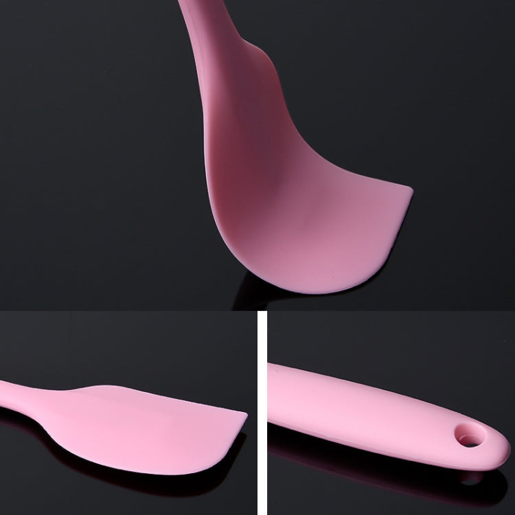 2pcs Large Integrated Silicone Scraper Chocolate Cream Mixing Knife, Large Red, Large Pink, Large Yellow, Large Blue, Large Black, Large Green, Large Purple, Large Orange