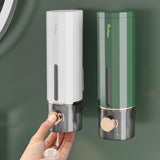 Wall Mounted Manual Soap Liquid Hotel Handwashing Bathroom Bathing Foam Soap Dispenser, 450ml/Dark Green, 450ml/White