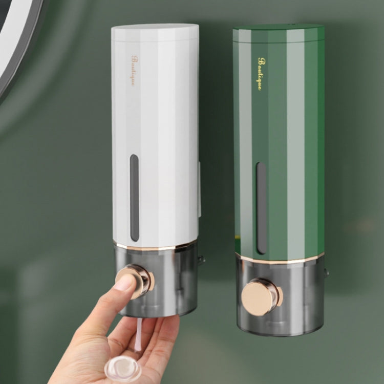 Wall Mounted Manual Soap Liquid Hotel Handwashing Bathroom Bathing Foam Soap Dispenser, 450ml/Dark Green, 450ml/White