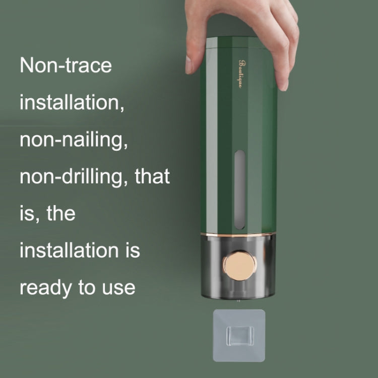 Wall Mounted Manual Soap Liquid Hotel Handwashing Bathroom Bathing Foam Soap Dispenser, 450ml/Dark Green, 450ml/White