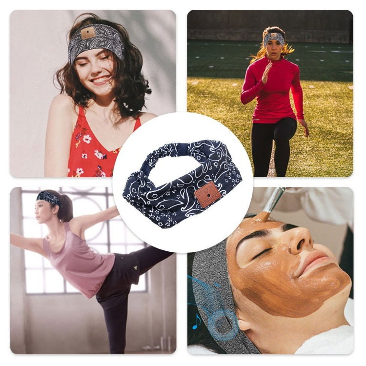Sleep Headphones Wireless Headband for Training Yoga Running Sleeping Meditation, Wireless Headband Deep Blue