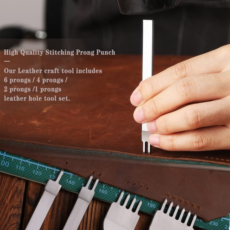 Handmade Leather DIY Tool Set Sewing Craft Tool Set, 48 In 1 Set