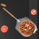 Detachable Aluminum Oak Pizza Cake Transfer Shovel Kitchen Baking Tools, 12 inches