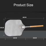 Detachable Aluminum Oak Pizza Cake Transfer Shovel Kitchen Baking Tools, 12 inches