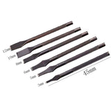 ER018 2pcs Card Position Cut Cowhide Leather Word Cut DIY Tool, Size: 3mm, 3mm, 5mm, 6mm, 8mm, 10mm, 12mm