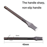 ER018 2pcs Card Position Cut Cowhide Leather Word Cut DIY Tool, Size: 3mm, 3mm, 5mm, 6mm, 8mm, 10mm, 12mm