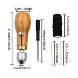 Leather Hand Seam Sewing Machine DIY Leather Carving Stitching Tool Device, A, B