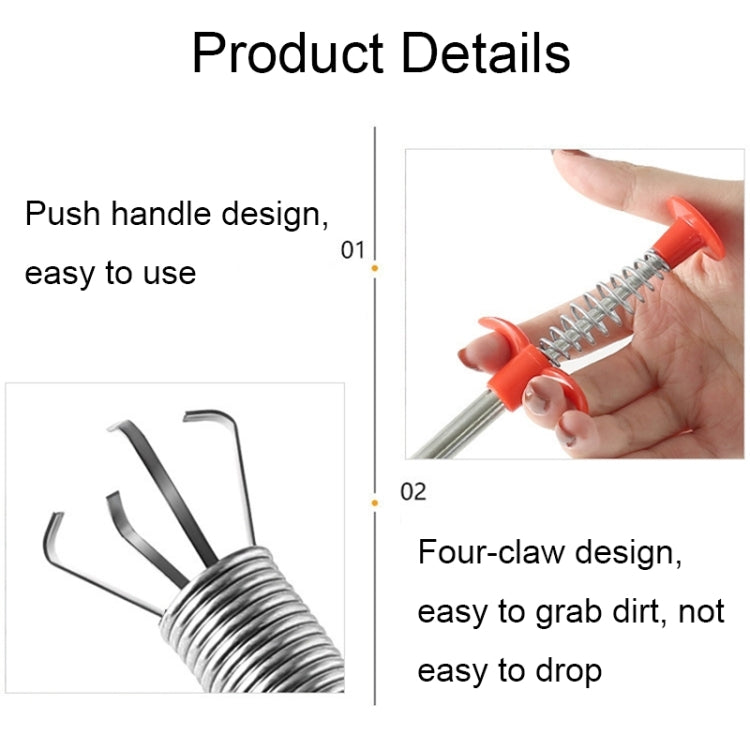 Multifunctional Four-claw Grapple Bendable Hose Sewer Dredge, Specification: 300cm, 300cm