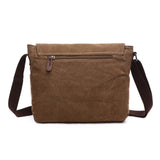 Versatile Canvas Shoulder Messenger Bag Business Computer Bag, Khaki Large, Dark Blue Large, Coffee Large, Black Large, Khaki Medium, Dark Blue Medium, Coffee Medium, Gray Large, Gray Medium, Green Large, Green Medium