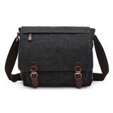 Versatile Canvas Shoulder Messenger Bag Business Computer Bag, Khaki Large, Dark Blue Large, Coffee Large, Black Large, Khaki Medium, Dark Blue Medium, Coffee Medium, Gray Large, Gray Medium, Green Large, Green Medium Black Large