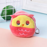 2pcs Children Cartoon Plush Three-dimensional Key Coin Purse, Panda, Shy Rabbit, Strawberry Rabbit, Shy Bear, Yellow Duckling, Chick, Black Rabbit, Red Strawberry, Red Cat Eagle, Blue Panda, Ladybug, Frog Red Cat Eagle Red Cat Eagle