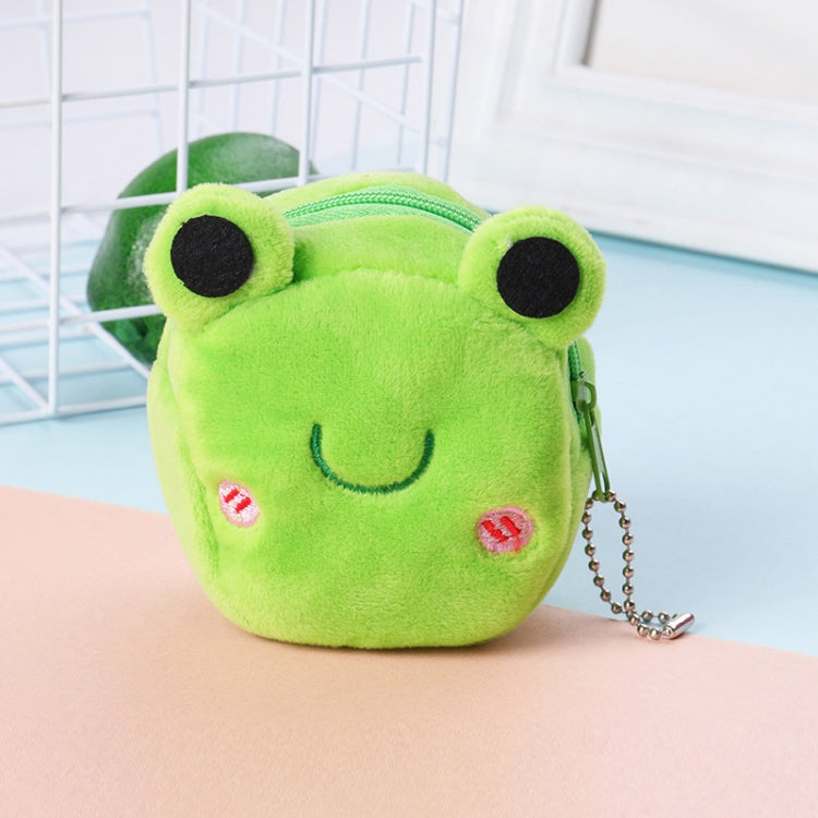 2pcs Children Cartoon Plush Three-dimensional Key Coin Purse, Panda, Shy Rabbit, Strawberry Rabbit, Shy Bear, Yellow Duckling, Chick, Black Rabbit, Red Strawberry, Red Cat Eagle, Blue Panda, Ladybug, Frog Frog Frog