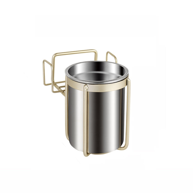 Stainless Steel Wall-mounted Ashtray Bathroom Multifunctional Ashtray Without Punching, Without Smoke Buckle, With Smoke Buckle