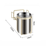 Stainless Steel Wall-mounted Ashtray Bathroom Multifunctional Ashtray Without Punching, Without Smoke Buckle, With Smoke Buckle