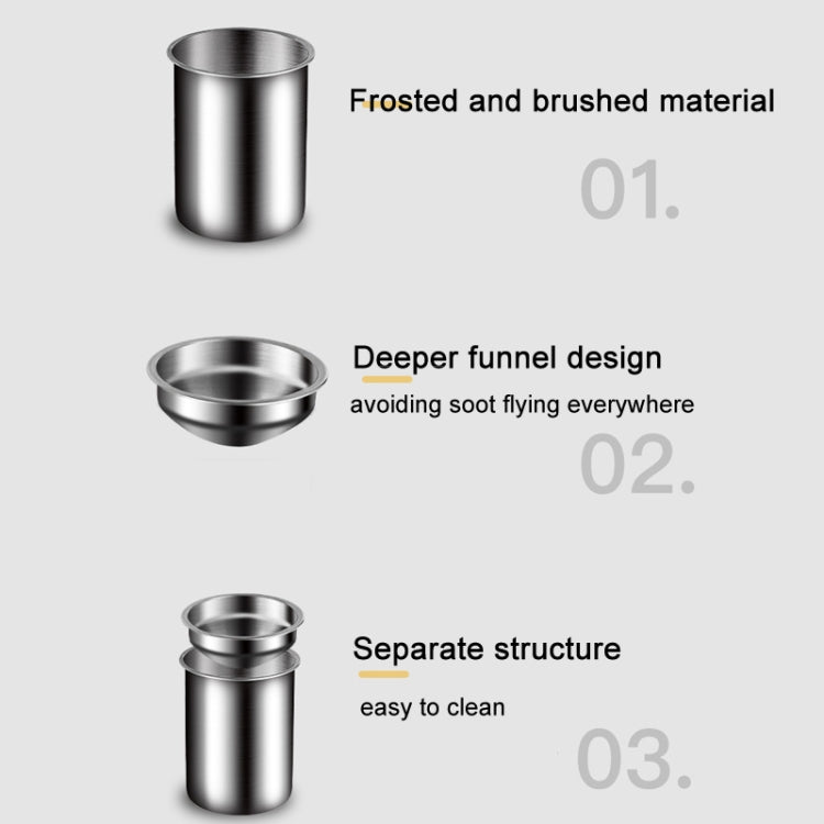 Stainless Steel Wall-mounted Ashtray Bathroom Multifunctional Ashtray Without Punching, Without Smoke Buckle, With Smoke Buckle