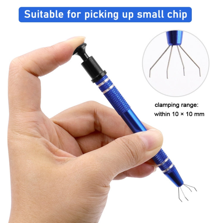 2pcs IC Chip Picker Electronic Component Parts Picker Capacitor IC Grabber Clips, 2pcs Dark Brown, 2pcs Blue, 2pcs Black, 2pcs Gold, 2pcs Silver, 2pcs Red