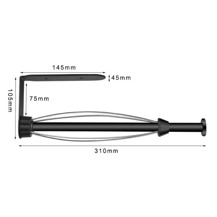 Stainless Steel Damping Effect Roll Paper Holder Paper Towel Bar, Style 1