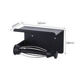 Stainless Steel Damping Paper Towel Holder Punch-free Roll Paper Storage Rack, Style 2